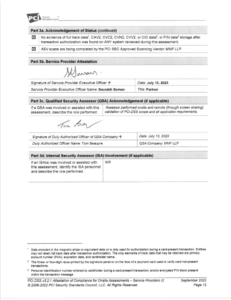 HostedPCI Attestation of Compliance